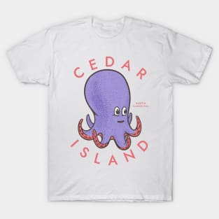 Cedar Island, NC Summertime Vacationing Octopus T-Shirt